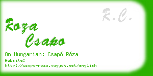 roza csapo business card