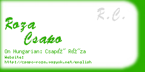 roza csapo business card